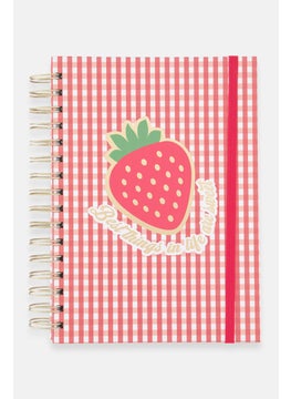 Graphic Spring Notebook, Red