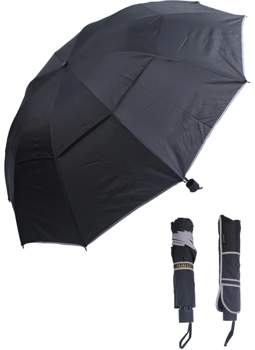 Kemer Dünyası Folding Manual Special Protocol Size Quality Black Umbrella