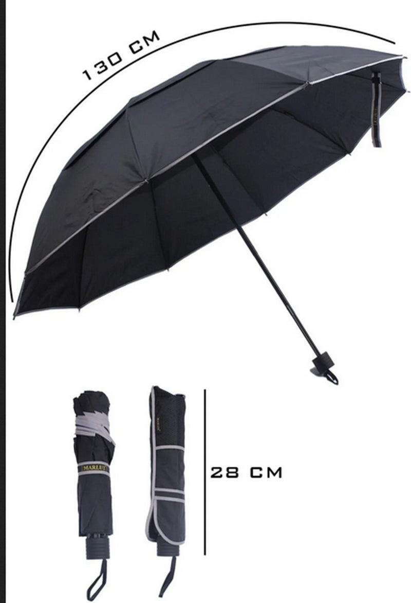Kemer Dünyası Folding Manual Special Protocol Size Quality Black Umbrella - Image 2