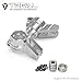 TREAL Aluminum 7075 Rear Hubs for Arrma 18 KRATON 6S Extreme BASH EXBSilver - Image 4