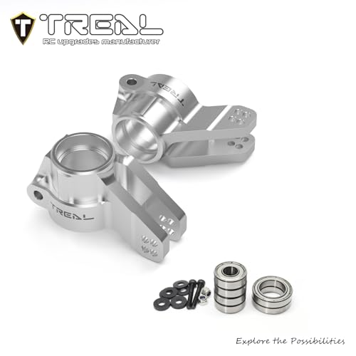 TREAL Aluminum 7075 Rear Hubs for Arrma 18 KRATON 6S Extreme BASH EXBSilver - Image 5