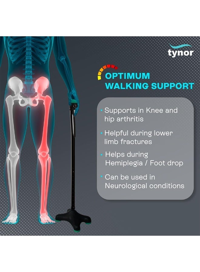 تاينور عصا Tynor Quadra، فضية، مقاس موحد، قطعة واحدة - Image 3