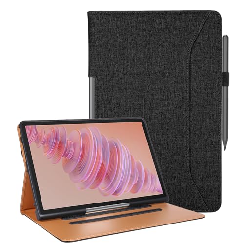 Vakarey for Lenovo Tab Plus Case Multi-Angle Support Cover for Lenovo Tab Plus 11.5 Inch Case with Pen Holder,Black - Image 1