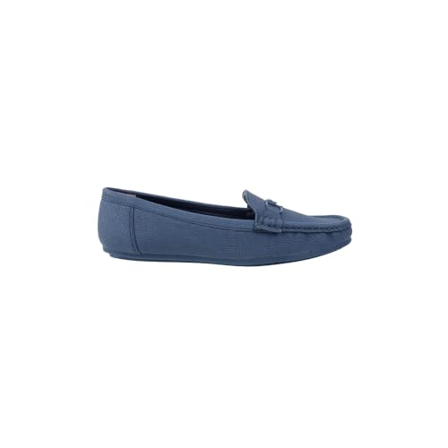Mochi Women Blue Synthetic Leather Flat Slip-on Loafer/Formal Shoes UK/6 EU/39 (31-805) - Image 4