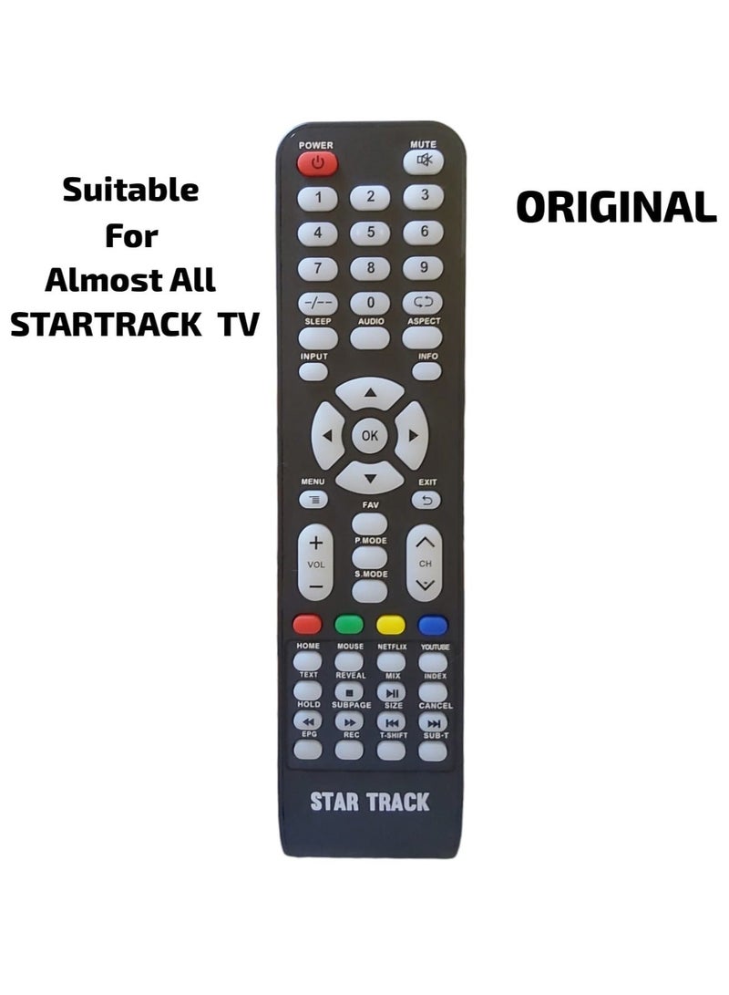 ORIGINAL REMOTE CONTROL FOR STARTRACK SMART TV , LED , LCD TV'S