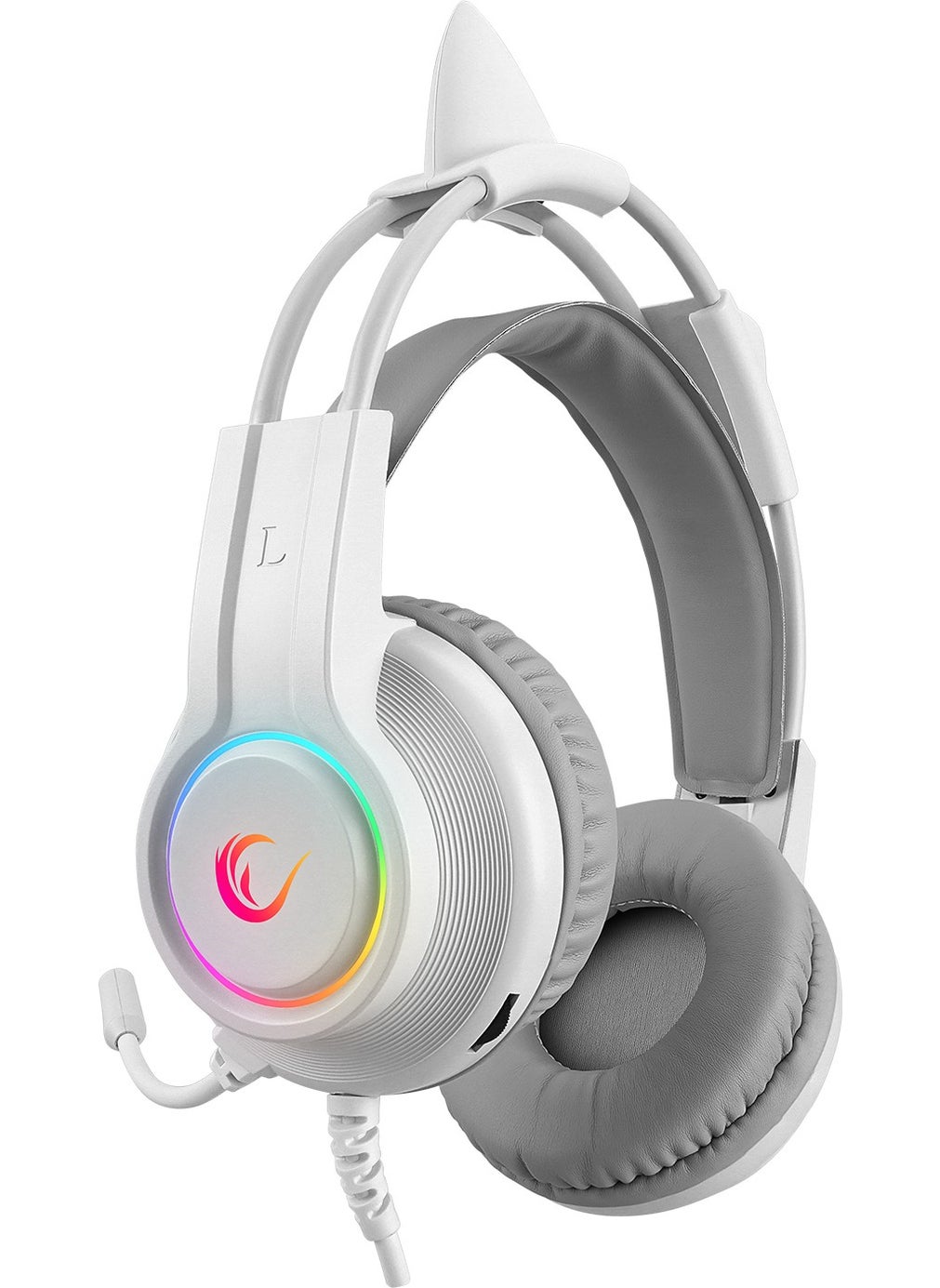 RM-K91 X-Catty White USB 7.1 Version RGB Gaming Headset with Microphone - pzsku/ZCB9E0B9FA5C367810EA6Z/45/_/1740644696/864a5f98-a0d8-4c1b-9108-23eec7a5e2c2