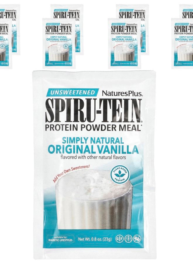 NaturesPlus Spiru-Tein High Protein Energy Meal Vanilla 8 Packets 0.8 oz (23 g) Each 