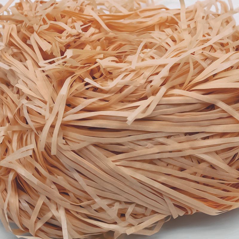 Factory wholesale raffia paper silk gift box candy box decorative filler shredded paper Silk a large number of in stock shredded paper strips Champagne