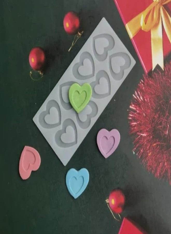 SHOAIB Heart Shape Chocolate Mold for Cake Decoration DIY Heart Shape Chocolate garnishing Sheet Cake and Muffin Cupcake Decorating Mould - Image 2