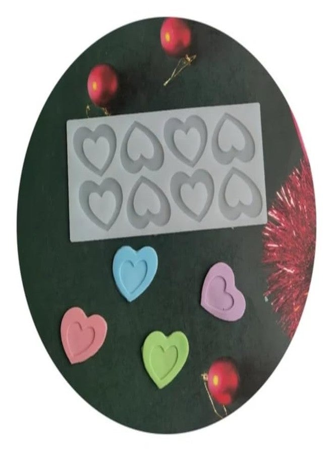 SHOAIB Heart Shape Chocolate Mold for Cake Decoration DIY Heart Shape Chocolate garnishing Sheet Cake and Muffin Cupcake Decorating Mould - Image 1