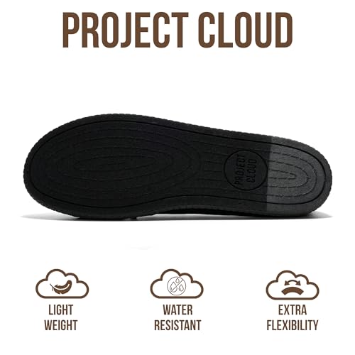 Project Cloud Ballet Flats for Women Comfortable Womens Shoes with Memory Foam Insole & MicroSuede Upper - Mary Jane Shoes Women Footwear - Lightweight Ballerina Womens Flats (Cheers, METALBLACK,11M) - Image 4