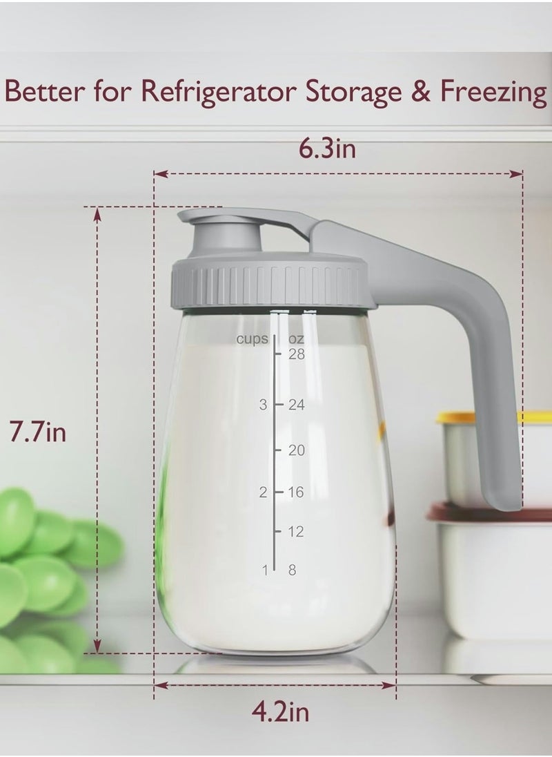 Momcozy - Breast Milk Pitcher, Resistant to Heat and Cold Abrupt Temp Swings, No Leak Breast Milk Fridge Storage Container With Wide Mouth, Fast Baby Formula Maker, Breastfeeding Essentials - Image 1