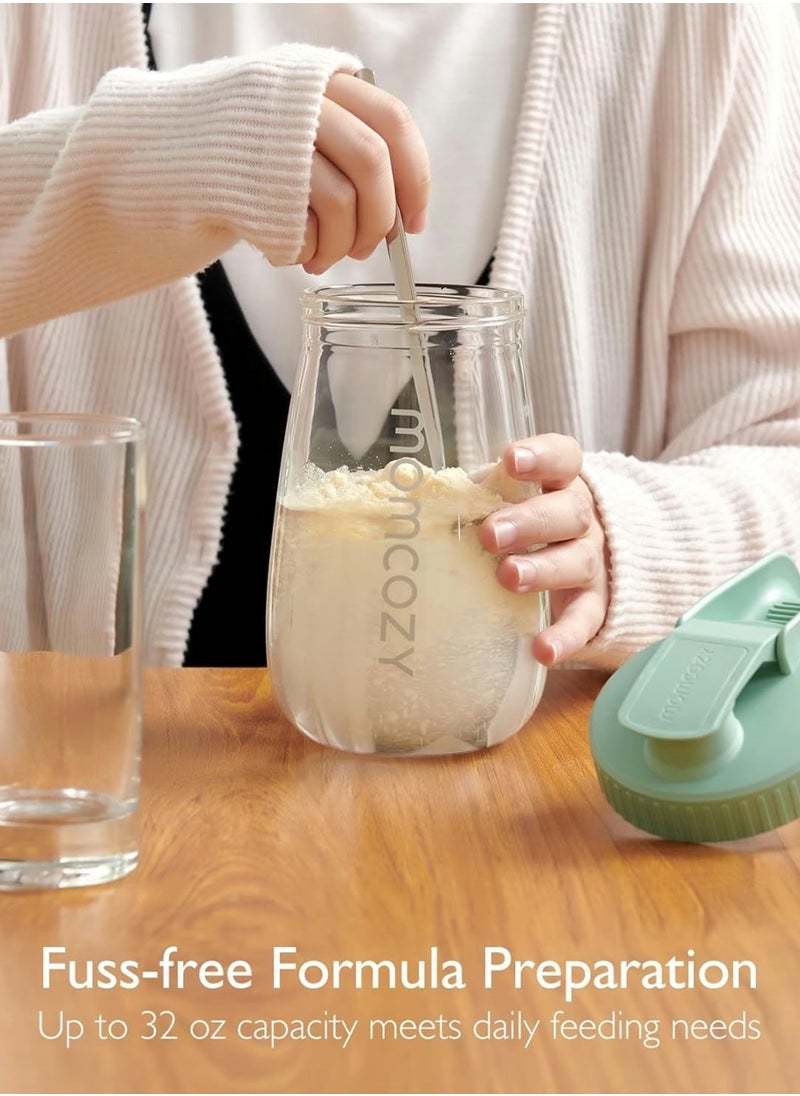 Momcozy - Breast Milk Pitcher, Resistant to Heat and Cold Abrupt Temp Swings, No Leak Breast Milk Fridge Storage Container With Wide Mouth, Fast Baby Formula Maker, Breastfeeding Essentials - Image 1