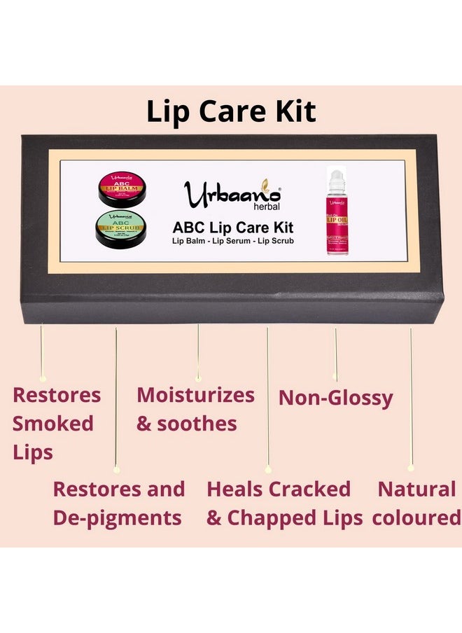 Beetroot Lip Care Kit - Abc Lip Balm, Scrub & Roll On Lip Serum Oil-Smoothing, Brightening Of Dark, Dry And Chapped Lips (Lip Kit-Combo) Women, Men & Teenagers - pzsku/ZCB9E637ECE76A21F2780Z/45/_/1735816623/45be6faf-9fa0-44a5-9bf9-b8e12492f485