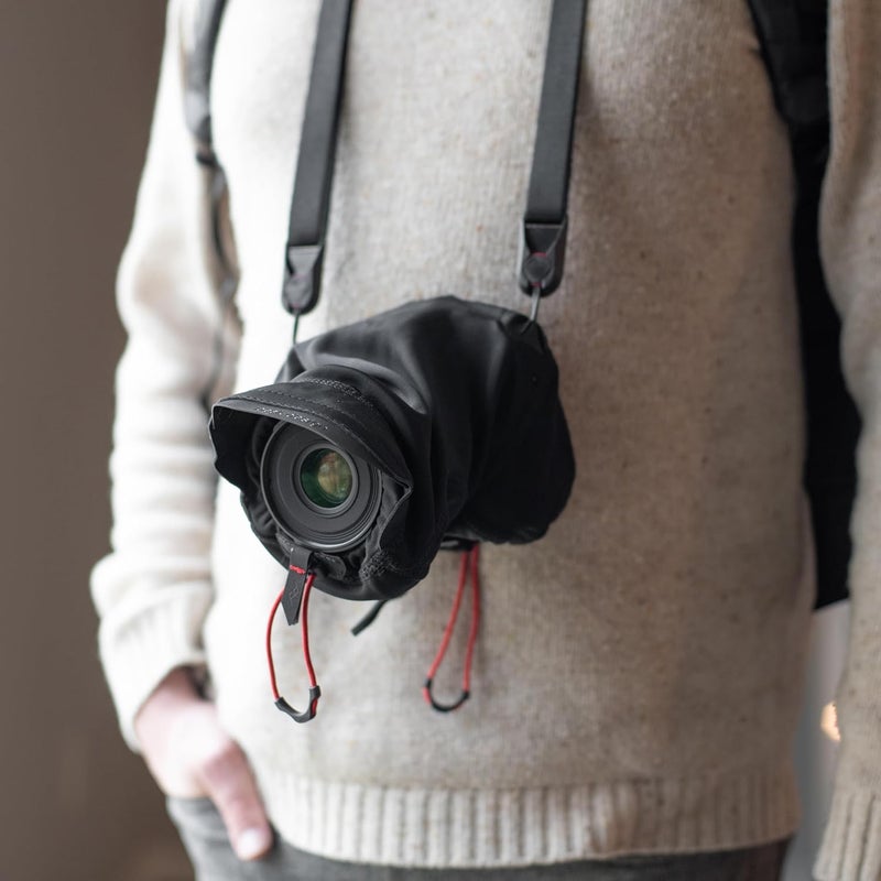 Peak Design Shell Camera Rain Cover, Medium, Weatherproof Rain Cover for DSLR Camera, Stretchy Neoprene Fabric, Waterproof Membrane, Works with Capture Clip and Straps, Protects from Dust - Image 5