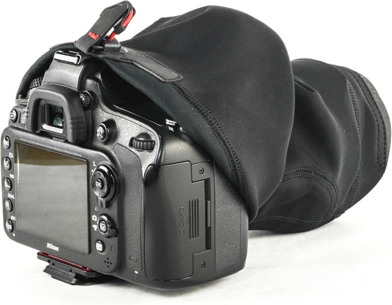 Peak Design Shell Camera Rain Cover, Medium, Weatherproof Rain Cover for DSLR Camera, Stretchy Neoprene Fabric, Waterproof Membrane, Works with Capture Clip and Straps, Protects from Dust - Image 2