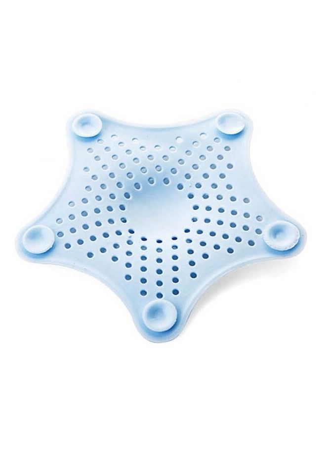 MARGOUN 2-Piece Kitchen Sink Strainer Filter Star Silicone Drain Cap Bathroom Floor Hair Catcher Anti Clogging Shower Drain Cover For Kitchen Bathroom Tub Blue  - Image 4