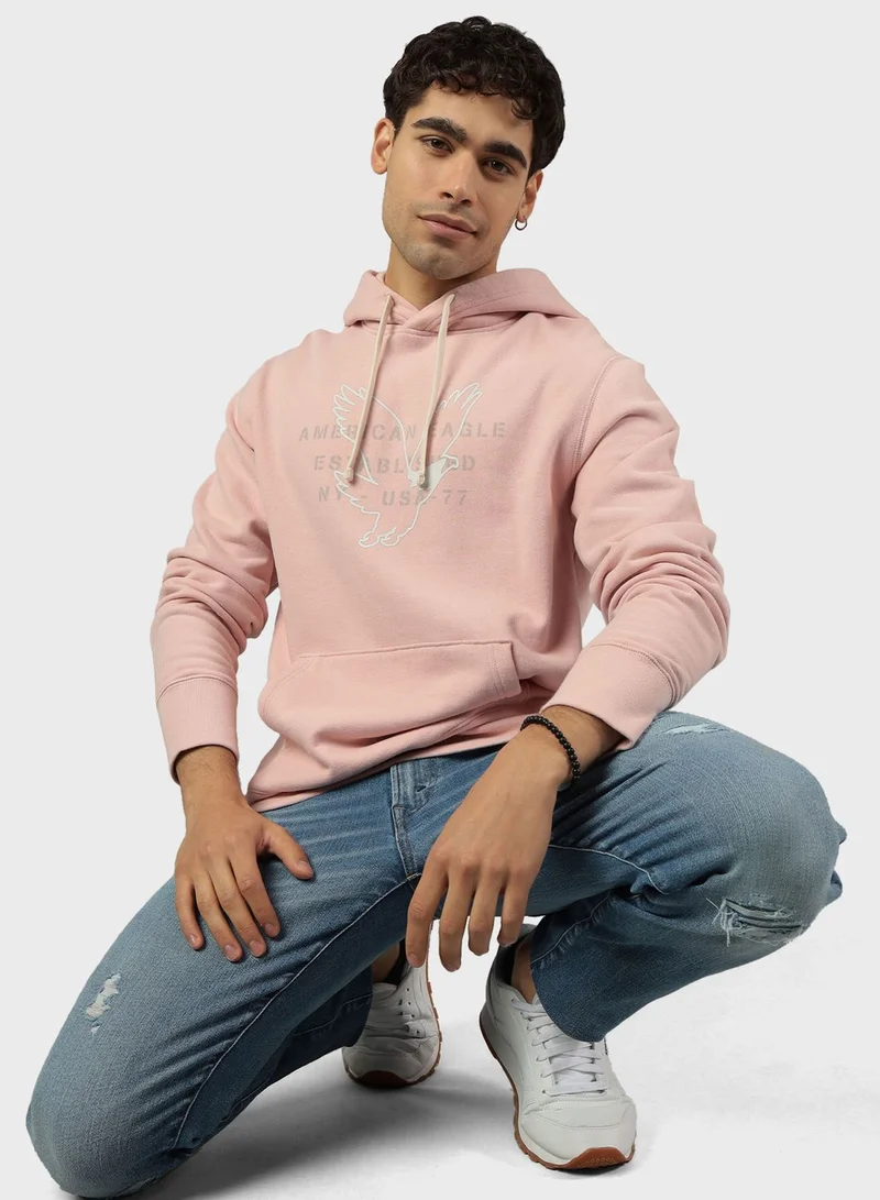 امريكان ايجل هودي مزين برسمة