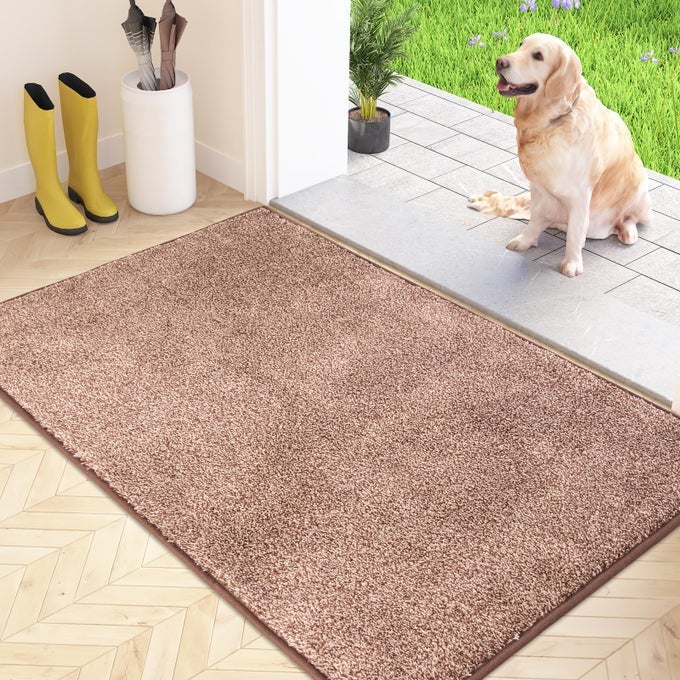 DIRTY TRAP DOOR MAT 86 X 150 CM NON SLIP MACHINE WASHABLE ENTRANCE RUG INSIDE FLOOR MAT FOR DOGDOOR AND HALLWAY