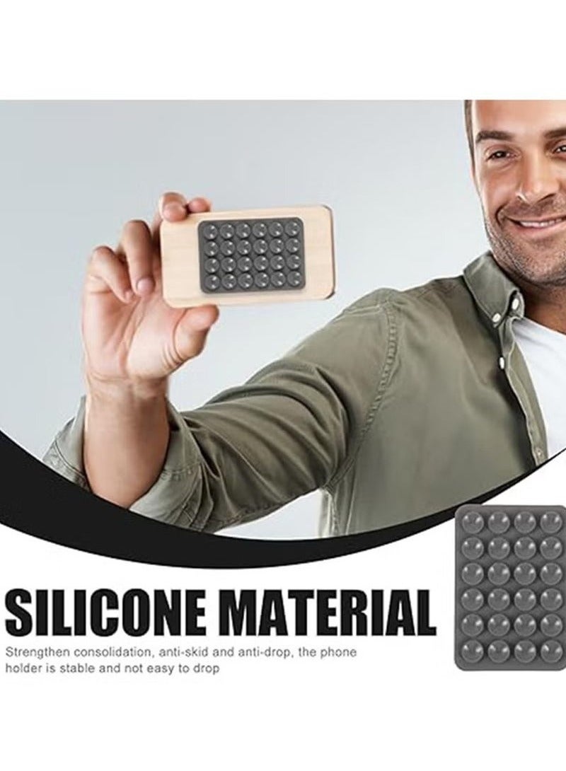 14 Pcs Adhesive Silicone Suction Phone Case, Multipurpose Non Slip Phone Suction Cup, Universal Phone Sticky Grip, Suitable for Mirror Bathroom Home Kitchen  - Image 2
