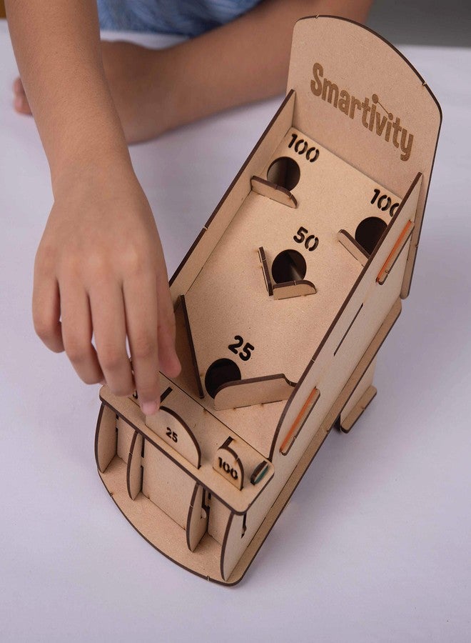 Smartivity Hot Shot Marble 3D Wooden Model Engineering STEM Learning Toy for Kids Ages 6 and Up includes Rubber Bands, Marbles, Engineered Wood Components, Instruction Manual, Learner's Log - Image 3