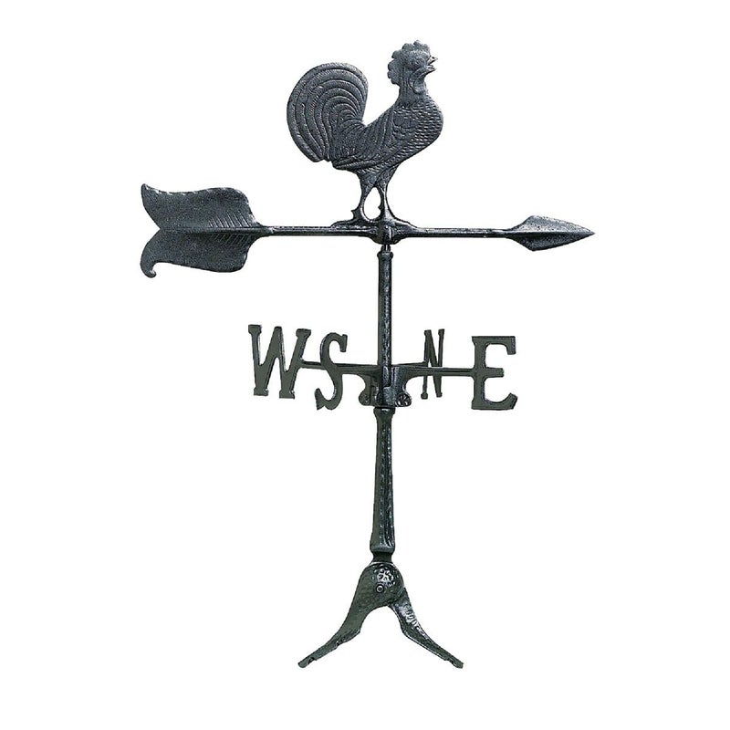 Whitehall Products 67 Rooster Accent Weathervane, 24", Black - Image 2