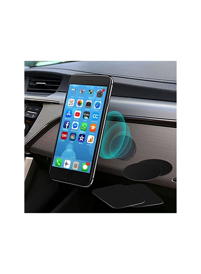 Zaboon Phone Holder, 4 Pack Universal Magnetic Phone Car Mount for Dashboard Magnetic Car Phone Holder with Metal Plates and Adhesive Sticker for iPhone 13/14/Pro/Pro Max Huawei Samsung Smartphones - Image 2