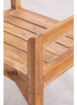 OGNIJA OGNIJA Solid Sheesham Wood Seating Bench with Armrest for Home Living Room Hall Wooden Furniture for Indoor Outdoor Garden Balcony Teak Finish Platform  - Image 5