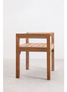 OGNIJA OGNIJA Solid Sheesham Wood Seating Bench with Armrest for Home Living Room Hall Wooden Furniture for Indoor Outdoor Garden Balcony Teak Finish Platform  - Image 2