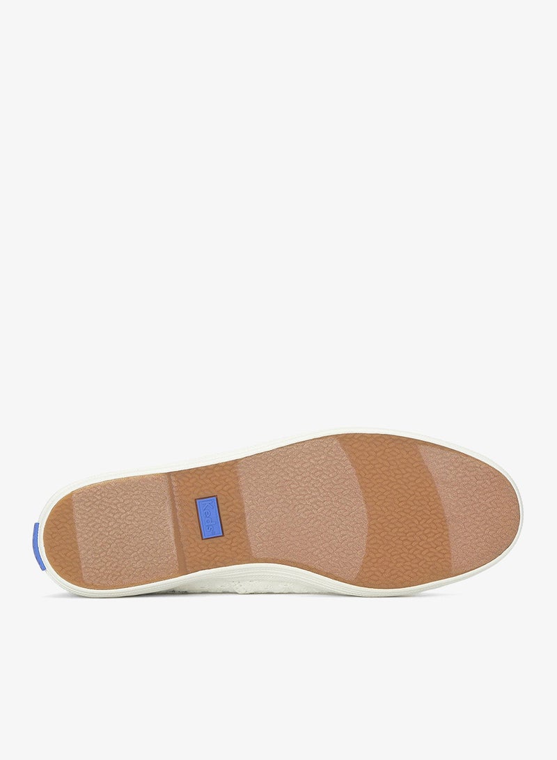 Keds حذاء كيدز النسائي تشامبيون كانفاس سليب أون - حذاء كاجوال كلاسيكي بدون أربطة أبيض - Image 3