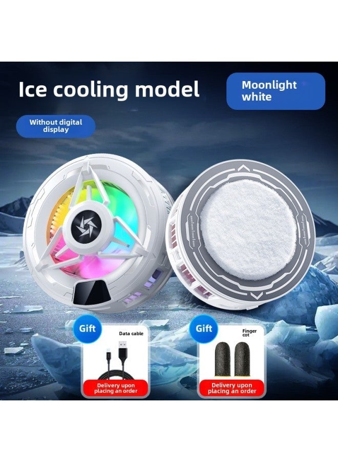 Icing Mobile Phone Radiator SL59 Magnetic Back Clip Semiconductor Refrigeration Artifact Does Not Pick Charging Head Source Factory-Colour:Sl59 Regular Style [white]  - Image 1