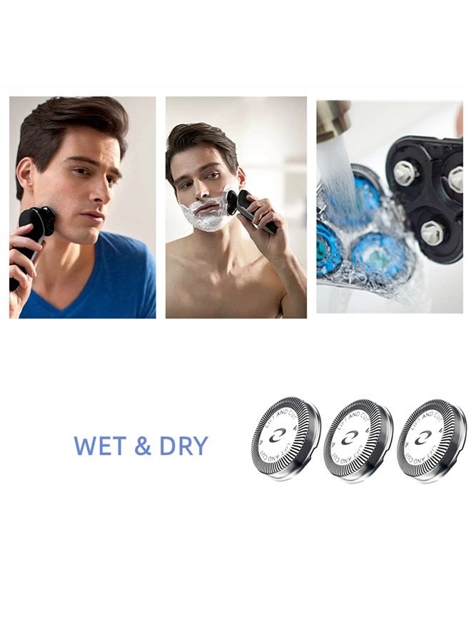 BECHY HQ56 Replacement Shaver Heads for Philips Norelco HQ3 HQ4 HQ55 HQ56 HQ6,3Pcs Replacement Shaver Head Compatible with HQ300 HQ442 HQ916 HS190 HQ6990 Electric Shavers etc. - Image 2