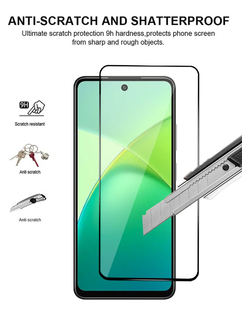 Infinix Smart 10 HD Screen Protector 2 Pack - Premium Full Screen Tempered Glass For Infinix Smart 10 HD, High Transparency, Delicate Touch, Anti-Explosion, Smooth Arc Edges, Easy Installation - Image 2