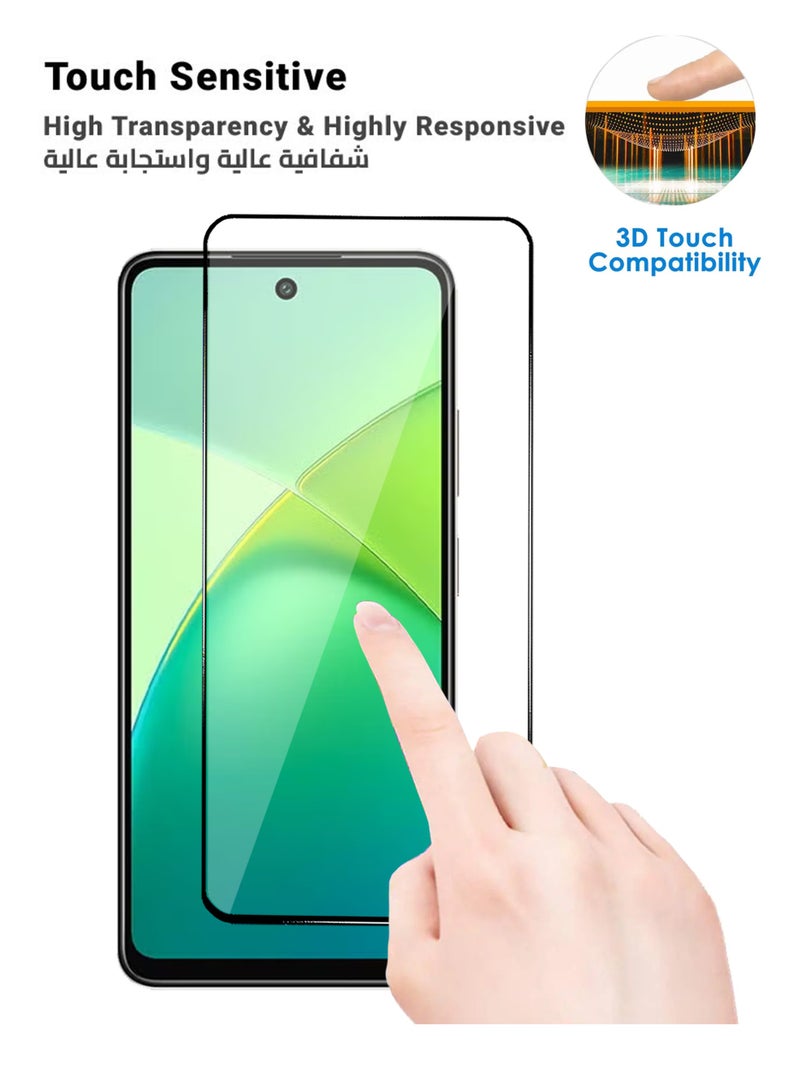 Infinix Smart 10 HD Screen Protector 2 Pack - Premium Full Screen Tempered Glass For Infinix Smart 10 HD, High Transparency, Delicate Touch, Anti-Explosion, Smooth Arc Edges, Easy Installation - Image 3