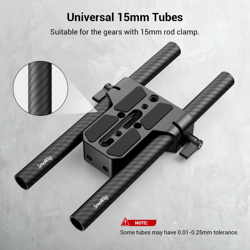 SmallRig 15mm Carbon Fiber Rod for 15mm Rod Support System (Non-Thread), 8 inches Long, Pack of 2-870 - Image 5
