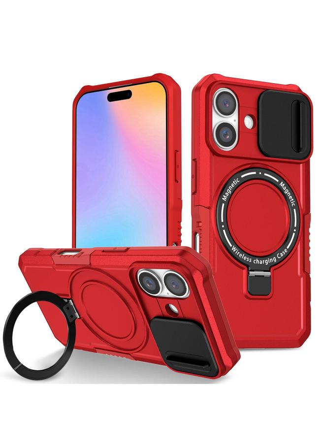 S-TOP Case For iPhone 16 Sliding Camshield MagSafe Holder TPU Hybrid PC Phone Case - Image 1