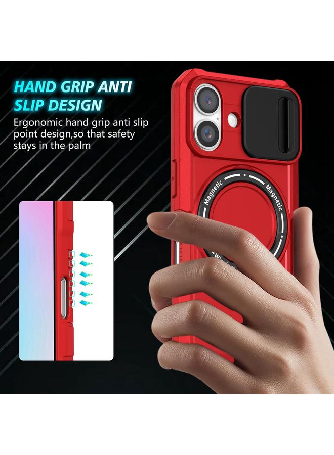 S-TOP Case For iPhone 16 Sliding Camshield MagSafe Holder TPU Hybrid PC Phone Case - Image 3