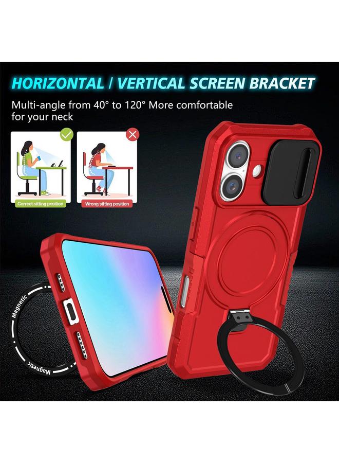 S-TOP Case For iPhone 16 Sliding Camshield MagSafe Holder TPU Hybrid PC Phone Case - Image 2