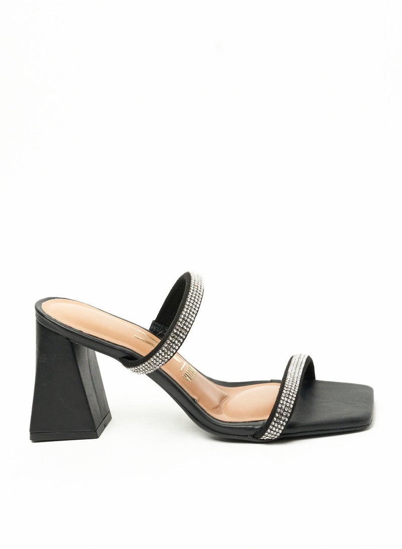 VIZZANO Block Heel Sandals for Women – Stylish Ladies Heels Sandals for Everyday Wear - Image 1