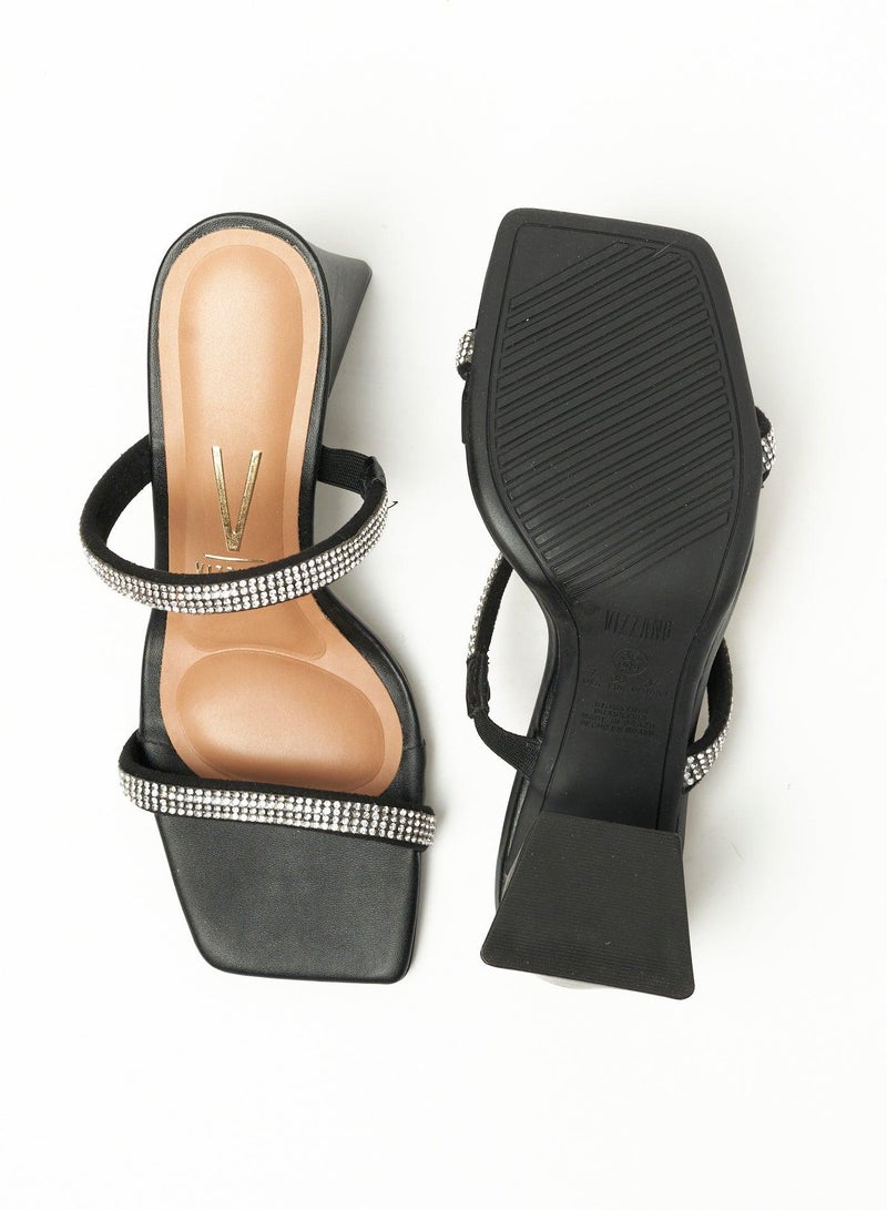 VIZZANO Block Heel Sandals for Women – Stylish Ladies Heels Sandals for Everyday Wear - Image 5