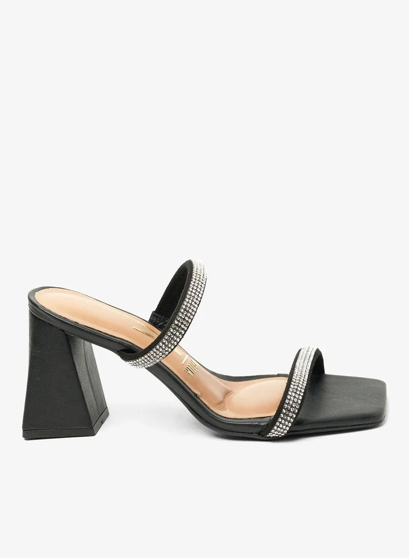 VIZZANO Block Heel Sandals for Women – Stylish Ladies Heels Sandals for Everyday Wear