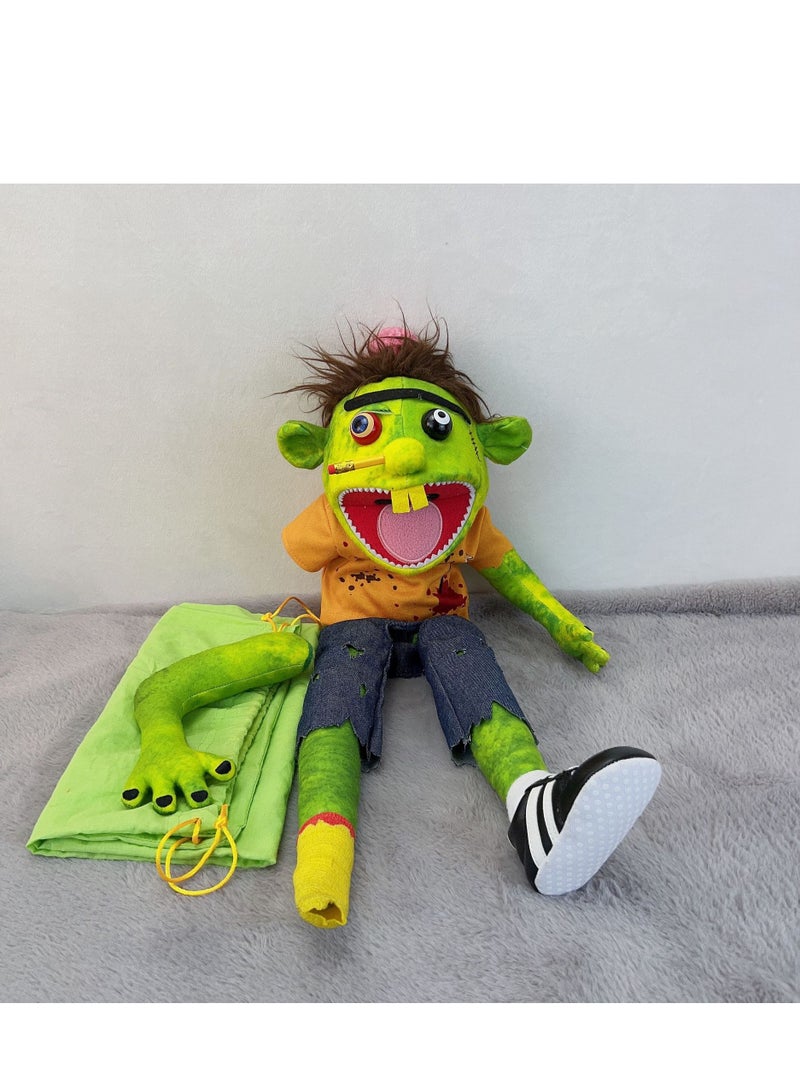 Jeffy Puppet - Funny Boys Zombie Jeffy Hand Puppet Plush Toy: Creative Interactive for Parties and Kids Performances