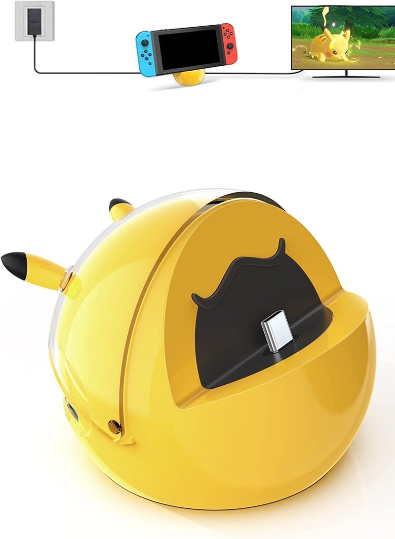 Zikra Docking Station for Nintendo Switch / Switch OLED, 4K HDMI TV Adapter Portable for Switch Dock, Replacement Charging Dock with 2 USB 3.0 Port - Image 1