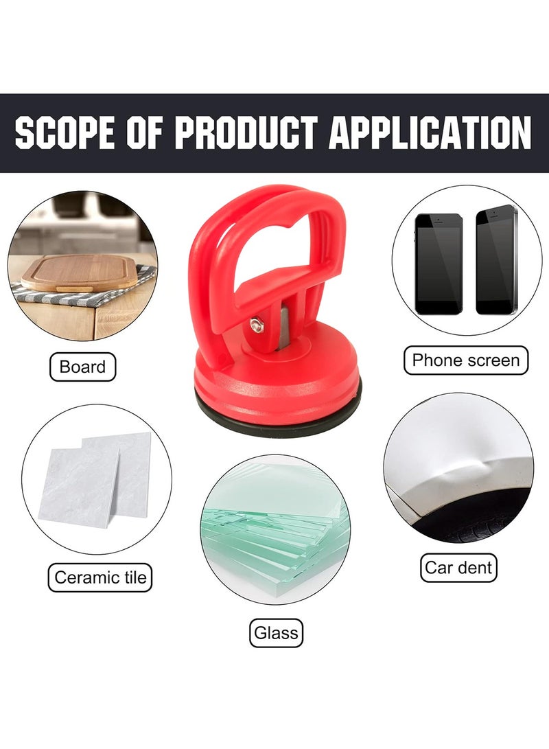 MOB 2" Glass Suction Cup Lifter Single Handle Vacuum Dent Puller Red Tile Steel Suction Cup 1 PCS - Image 5