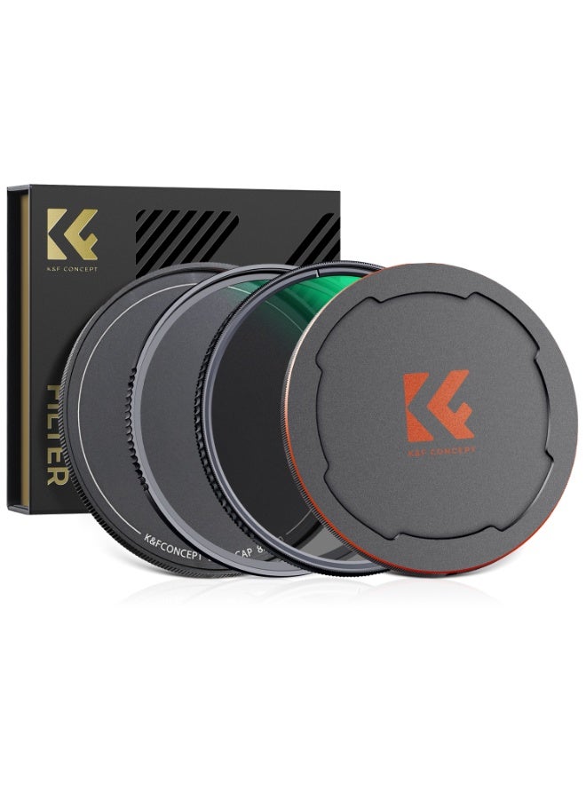 K&F Concept Nano-X Series MCUV & CPL Filter Kit (77mm) with Caps & Bag - Image 1