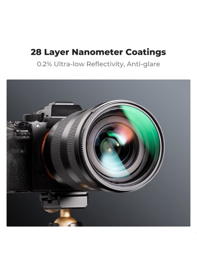 K&F Concept Nano-X Series MCUV & CPL Filter Kit (77mm) with Caps & Bag - Image 4