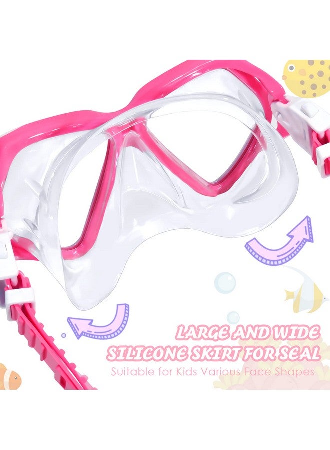 Seago نظارات سباحة للأطفال مع غطاء أنف قناع سنوركل قناع الغوص نظارات السباحة مضادة للضباب زجاج مقسى رؤية بانورامية واضحة ختم سيليكون معدات الغوص نظارات السباحة للأطفال 614 الأولاد والبنات الشباب - Image 5