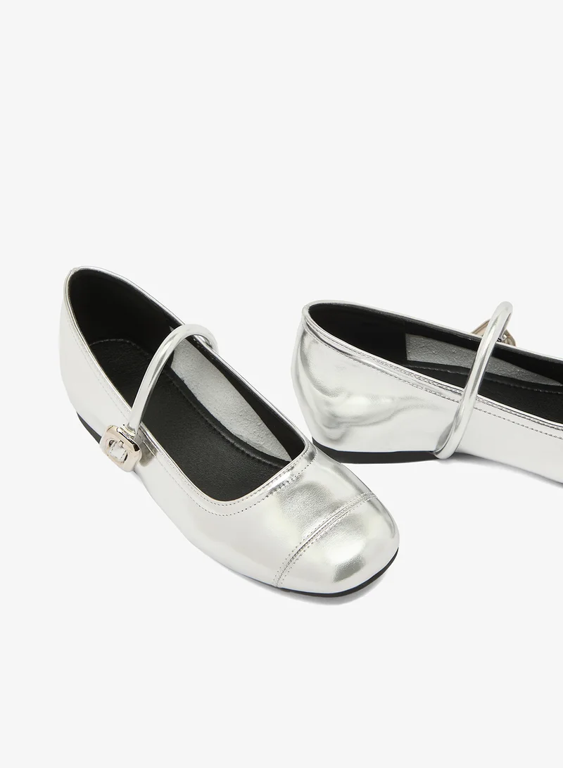 Ella Silver Silver Mary Janes for Women | Best Price UAE