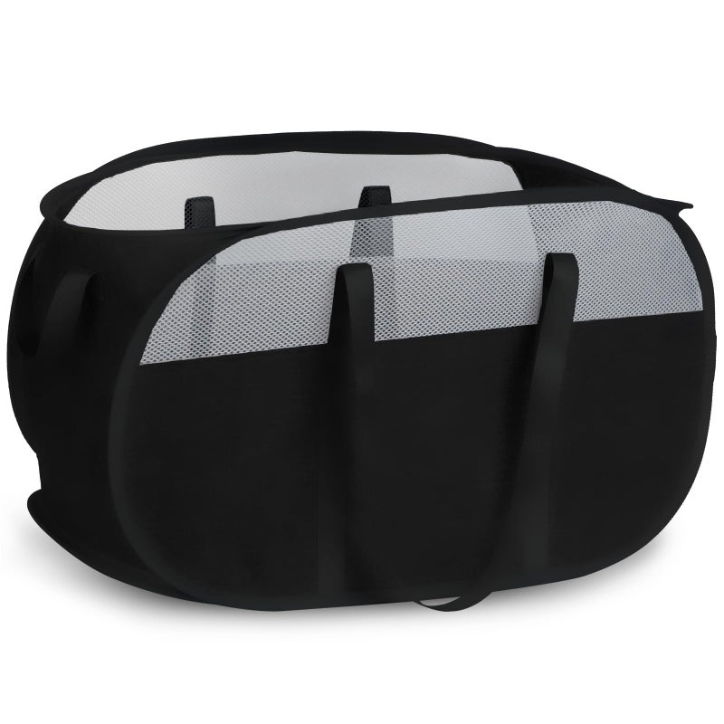 Cestas de Lavandería Plegables, Cesto de Ropa Emergente a Prueba de Desgarros con Asas Dobles, Cesta de Lavandería Plegable Duradera, Cesto de Ropa Fácil de Transportar para el Hogar, Cuarto de - Image 1