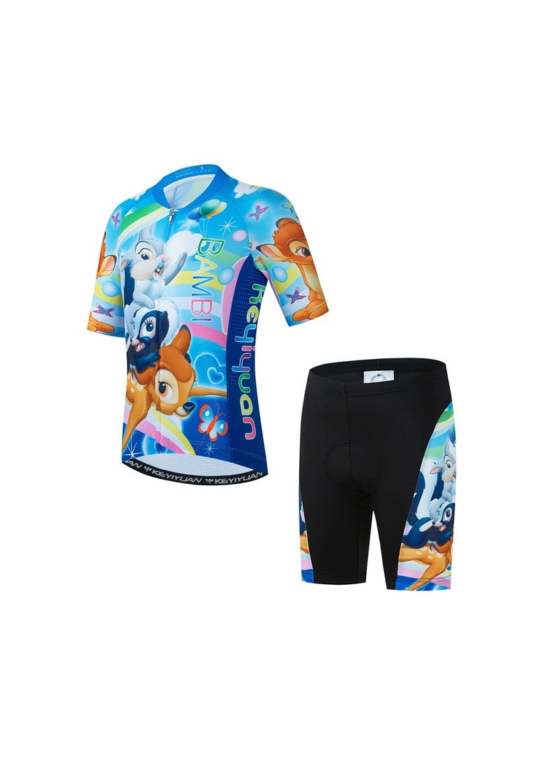 KUYING GR New Summer Outdoor Sunscreen Moisture Absorption Quick Drying Bicycle Women's Cycling Clothing Set  - Image 1